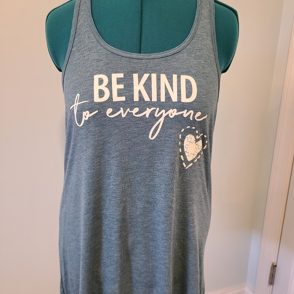 Be Kind Autism awareness tank top